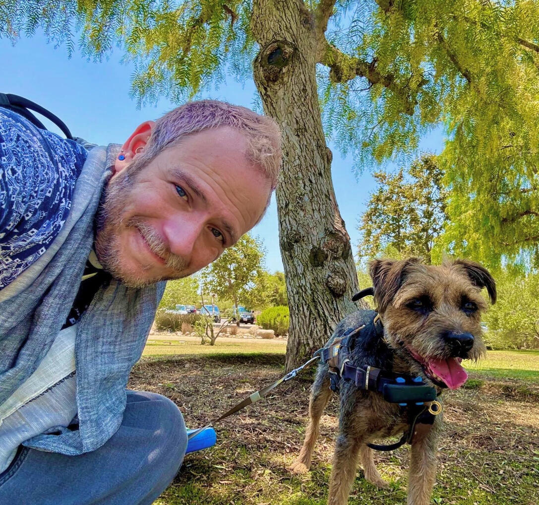 Jamey & Cosmo in LA Historic State Park